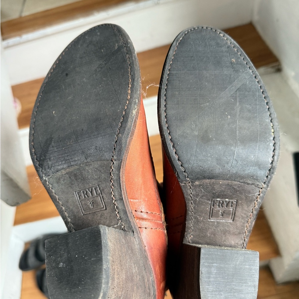 Frye Brown Boots with Classic Sole Design